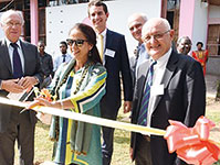 From l: Francis Brochon, FTE president; Her Excellency Malika Berak, French ambassador to Tanzania; Edouard Heripret, general manager, Schneider Electric East Africa; Micheal Ramser, VP strategic marketing and sponsorships; Jean Pierre Acquadro, ADEI president.